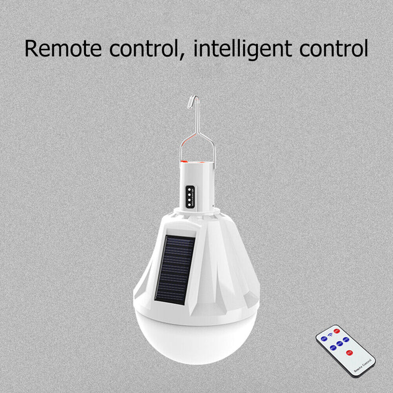 USB Solar Remote Control Bulb Lamp Outdoor Waterproof Garden Hanging Nightlight