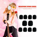 10pcs Microphone Windscreen Sponge Cover Mic Foam Protective Caps (Black) Newly