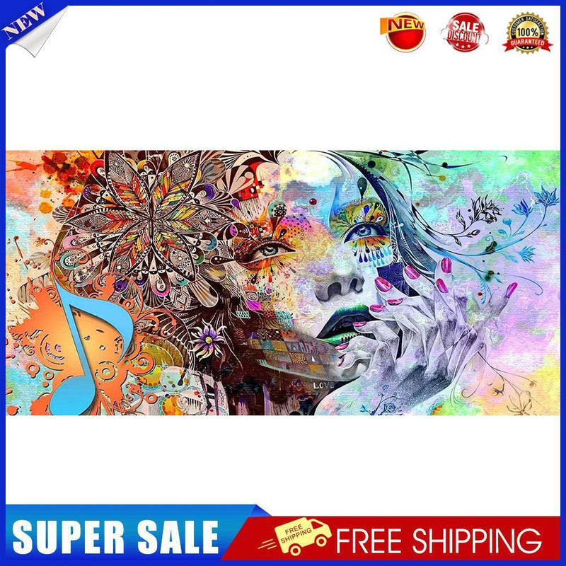 Graffiti Girl Oil Paint By Numbers Kits DIY Handpainted on Canvas Wall Art