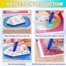 DIY Diamond Painting Point Drill Pen Multifunctional Nail Art Tool (Blue) Newly