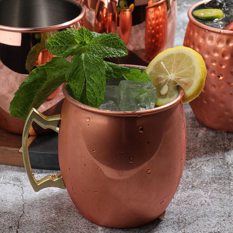 Moscow Mule Copper Mugs Metal Cup Stainless Steel Beer Cocktail Coffee Cup