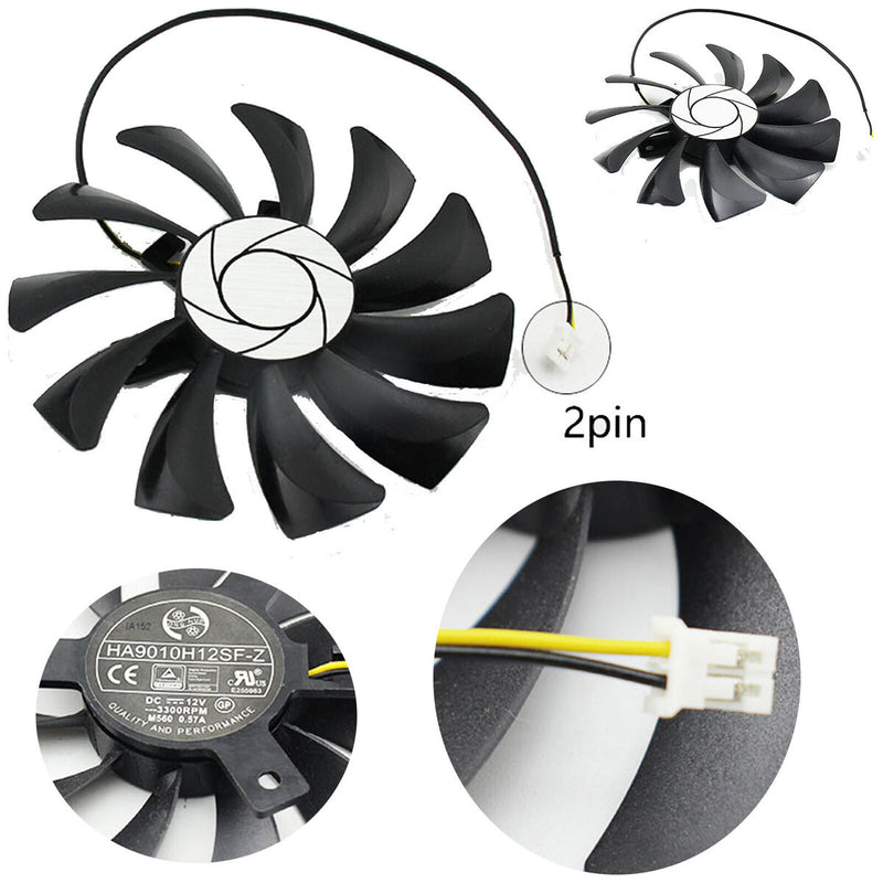 GPU Cooling Fan HA9010H12F-Z for MSI RX560 GTX1050/1050ti Aero ITX Accessories
