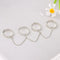 Women Open Adjustable Multi-Layer Hip Pop Jewelry Finger Rings Punk