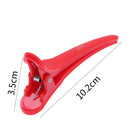 12pcs Hairdressing Sectioning Clamps Clips Salon Hair Styling Tools(Red)