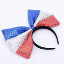 Fashion Crown Red White Blue Sequins Union Flag Queen's Jubilee Headband UK