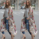 Women Bohemia Asymmetric Beach Loose Outerwear Bikini Cover Up Fashion Cardigan