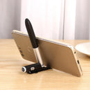 Multifunctional Ballpoint Pen Folding LED Light Phone Holder Pen (Black Newly