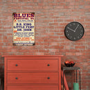 Blues Festival Plate Metal Tin Sign Plate for Bar Pub Club Cafe Wall Home Decor