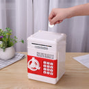 Electronic Password Coins Safe Box Deposit Piggy Bank Toys (White) Newly