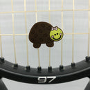 2pcs Cartoon Animal Silicone Racquet Tennis Racket Anti Shock Absorber (B)