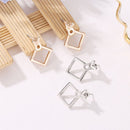 Fashion Boho Jewelry Geometric Earrings Square Ear Studs Triangle Dangle Drop