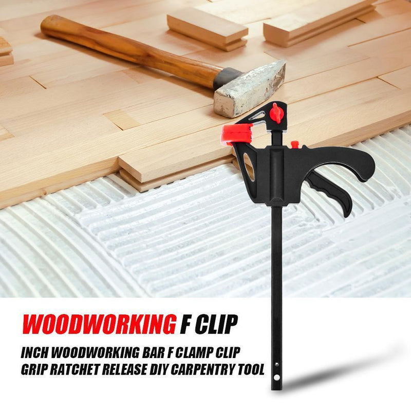 4 inch Woodworking Bar F Clamp Clip Grip Release DIY Carpentry Tool (10pcs)