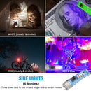 Mini Keychain Torch w/ Buckle USB Rechargeable Emergency Flashlight (Blue) Newly