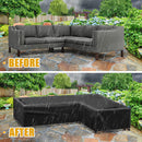 L Shape Furniture Cover UV Resistant Oxford Cloth Sofa Rain Cover for Yard Patio