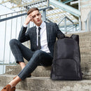 20L Men Women Backpack Folding Lightweight Trekking Travel Rucksack (Black)