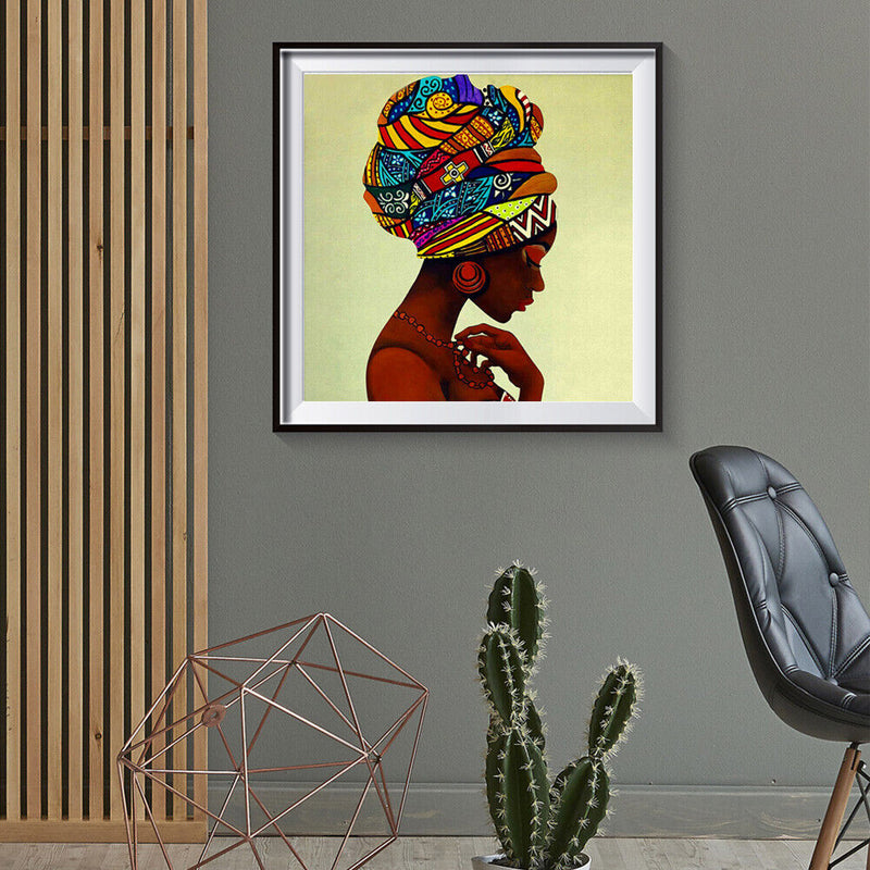 Diamond Painting Ethnic Girls Full Round Drill Picture of Rhinestone DIY Drawing