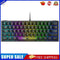 K61 RGB Wired Keyboard 60 Percent 62 Keys Ergonomic Gaming Keyboard (Black)