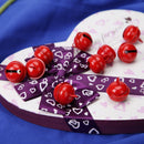 20pcs 25mm Metal Jingle Bells Christmas Hanging Decor Pet Pendant (Red) Newly