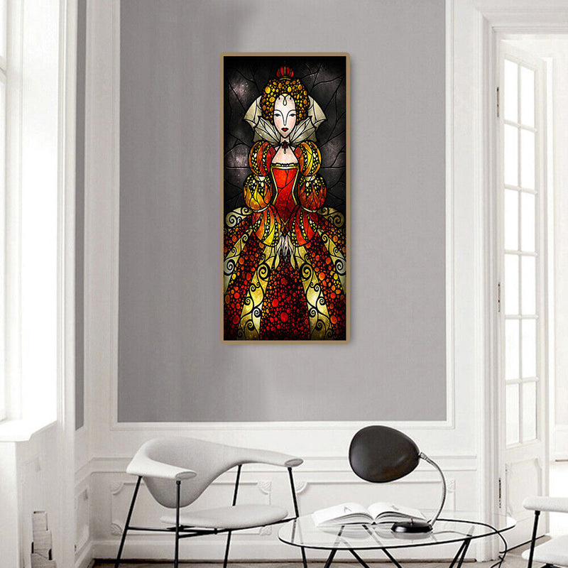 5D DIY Diamond Painting Full Round Drill Cartoon Girl Decor Rhinestone Art