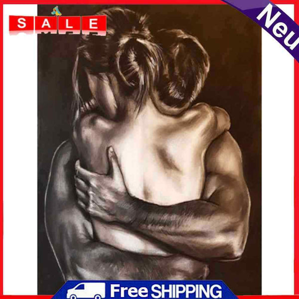 5D DIY Full Round Drill Diamond Painting Lover Hug Home Decor Handmade Character
