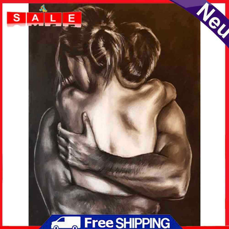 5D DIY Full Round Drill Diamond Painting Lover Hug Home Decor Handmade Character