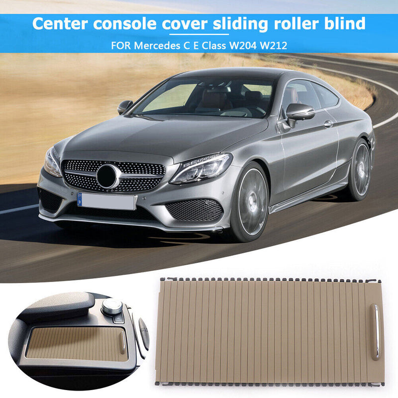 Car Console Cover Cup Plate for Mercedes Benz C E Class W204 W212 (Beige) Newly