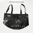 10L Folding Bucket Outdoor Camping Fishing Car Washer Carrier Bags (Black) Newly