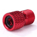 MTB Bike Valve Converter Bicycle Presta to Schrader Valve Adapter (Red) Newly