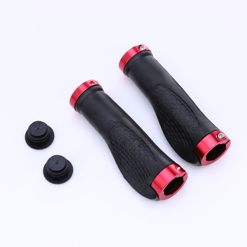 Ergonomic Rubber MTB Mountain Bike Bicycle Handlebar Grips Cycling Lock-On Newly