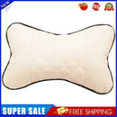 Car Styling Headrest Leather Seat Head Support Cushion Neck Pillows (Beige)