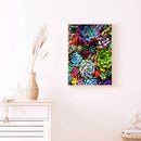 5D DIY Full Drill Round Shape Succulent Rhinestone Diamond Drawing Home Decor