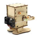 Wooden Robot Eating Coin DIY Educational Physics Experiment Toys for Kids Newly