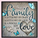Full Embroidery Stamped Family Letters DIY Cross Stitch Kit 11CT Needlework Sets