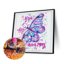 5D DIY Butterfly Luminous Diamond Painting Full Round Drill Home Decoration