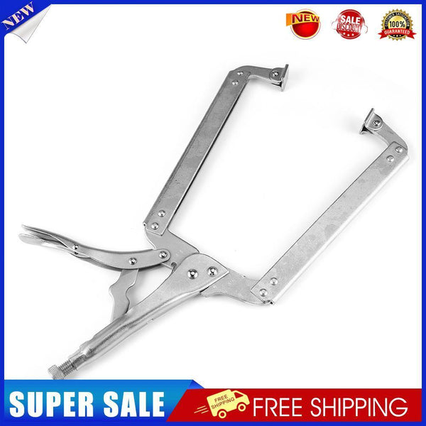 Multi-functional Carbon Steel Flat Locking Grip Vise Pliers C Clamp (18in)