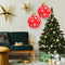 #A 60cm PVC Inflatable Christmas Ball Hanging Tree Door Wall Ornament Balloon De