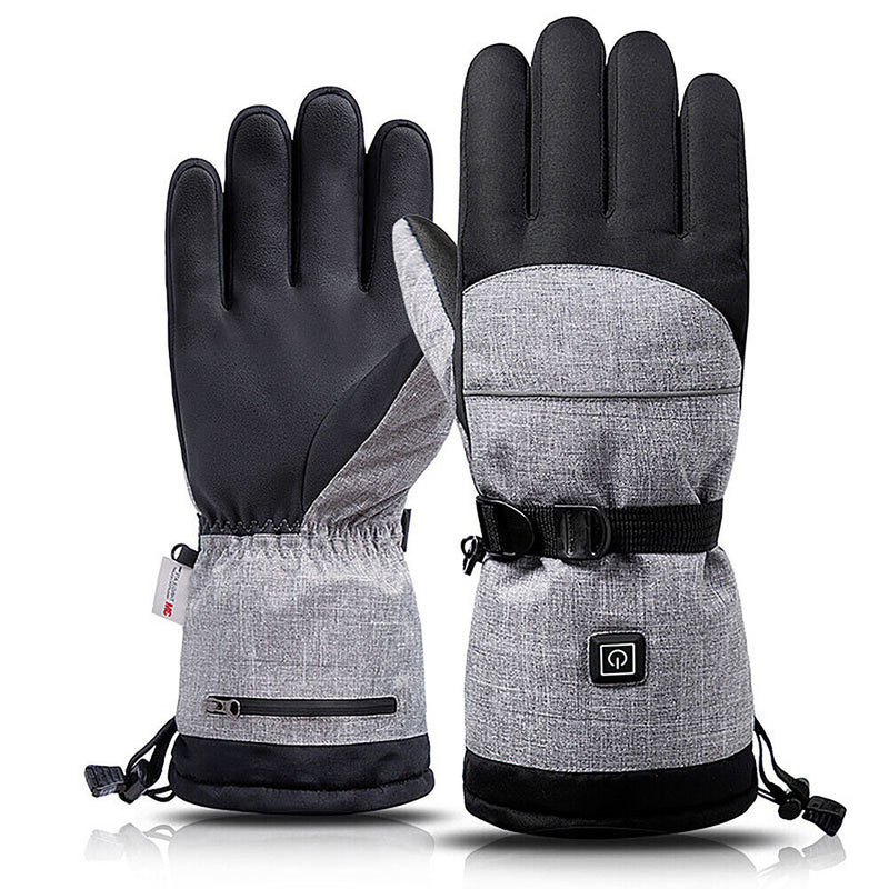 2pcs Smart Ski Heated Gloves Waterproof Motorcycle Bicycle Cycling Glove Mittens