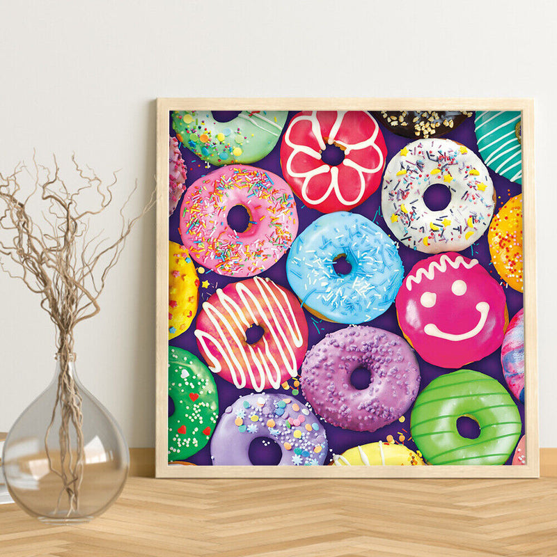 Diamond Painting 5D DIY Colored Donuts Full Round Drill Rhinestones Picture