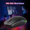 USB RGB DPI Adjustable Wired Mouse Home Office Smooth Gaming Business Mouse Kit