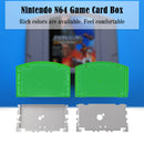 For N64 Cart Shell Game Console Cases Replacement (US Transparent Green)