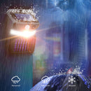 Solar wall lamp electric shock mosquito lamp outdoor waterproof white warm