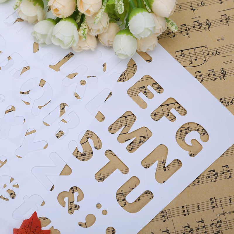 Lettering stencil letters alphabet stencils painting paper craft number