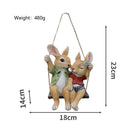 Sculptures Garden Decoration Swing Rabbit Rabbit Statue Household Ornament