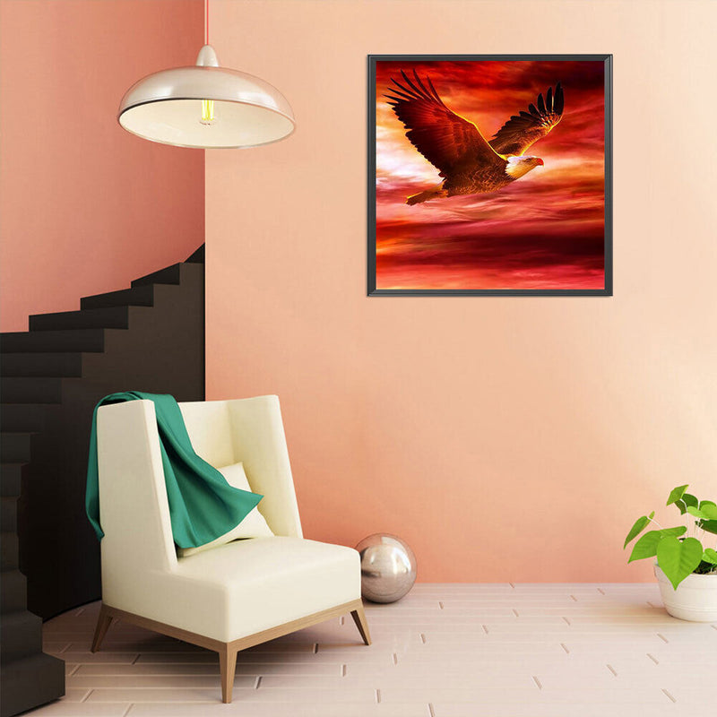 5D DIY Diamond Painting Kits Full Round Drill Eagle Mosaic Picture Wall Art
