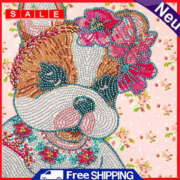 DIY 5D Mosaic Cat Rhinestone Drawing Part Special Shape Diamond Painting Kits
