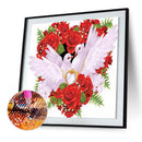 Rose Love Pigeon DIY Full Drill Diamond Painting Embroidery Cross Stitch