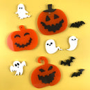 Halloween Silicone Molds Kit - Mini Pumpkin Head & Ghost Modeling Stencils