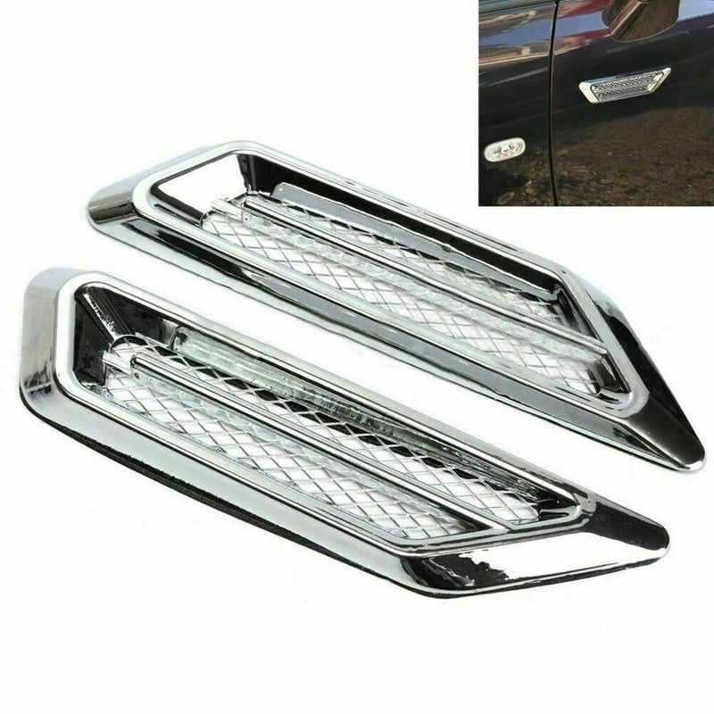 2pcs Universal Cars SUV Air Flow Fender Side Vent Decoration G3J9 A1L9 F M7C8