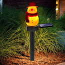 Christmas Solar Snowman Ground Lamp Garden Lawn Light Outdoor Lighting (B) Newly