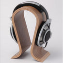 Walnut Finish Wooden Headphones U Shape Stand/Hanger/Holder